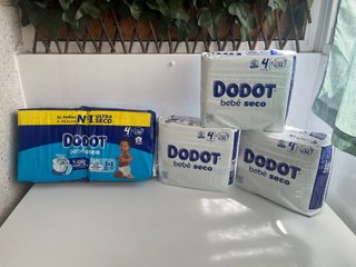 Pañales Dodot Bebé Seco Talla 4 (32 unidades)