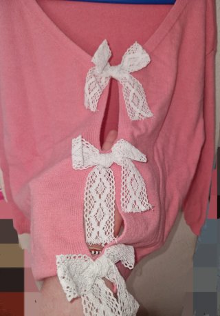 Jersey rosa cuello barco