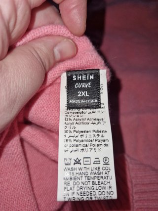 Jersey rosa cuello barco