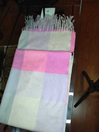 Bufanda maxi cuadros Cashmere Feeling