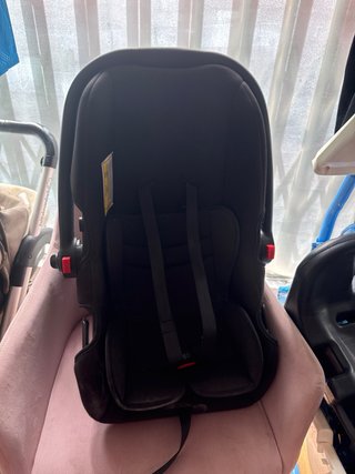 Silla de coche para bebé negra