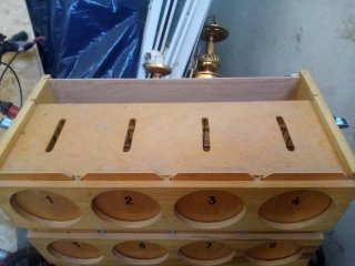 Transportín para pájaros de madera con 16 comparti