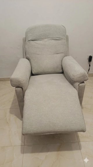 Sillón reclinable gris