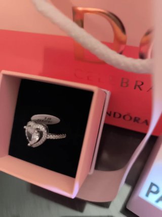 Anillo Pandora Corazón Plata