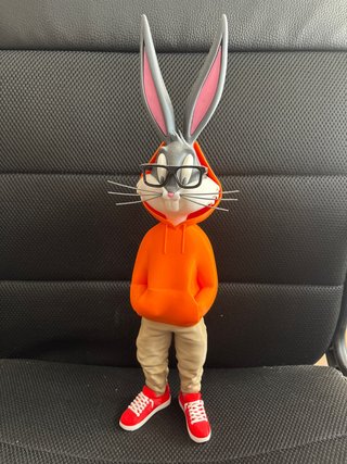 Figura Bugs Bunny Impresa en 3D.