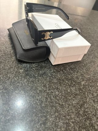Occhiali da sole Celine neri e oro