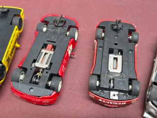 Lote 3 coches slot Scalextric con defectos