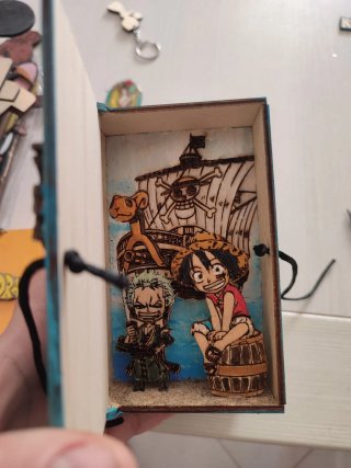 Scatolina legno miniatura dipinta a mano