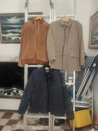 Tres chaquetones de caballero por 20€