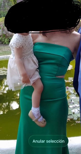 Vestido fiesta verde T. 38