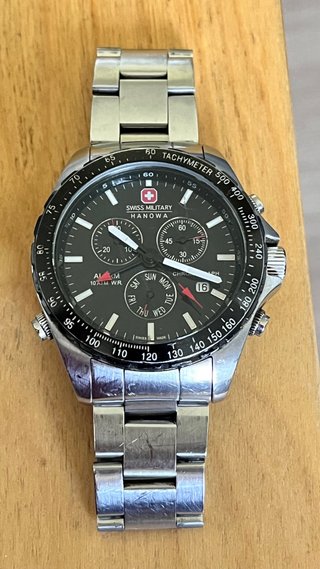 Reloj Swiss Military Hanowa Cronógrafo Negro/Plata