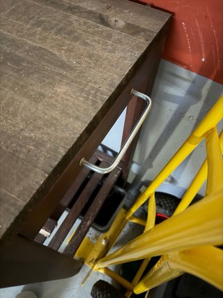 Mueble auxiliar madera y metal