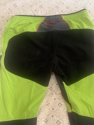 Pantalón escalada negro y verde