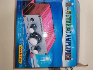 Amplificador Hi-Fi Stereo Rojo