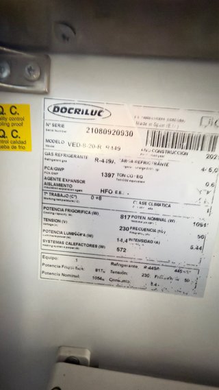 Vitrina fria docriluc
