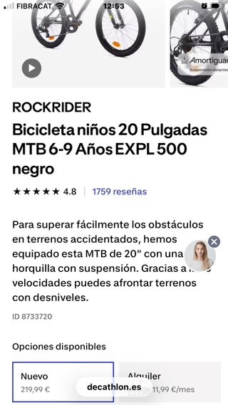 Bicicleta Infantil Rockrider ST500