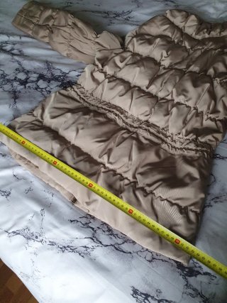 Plumífero Zara Beige Mujer