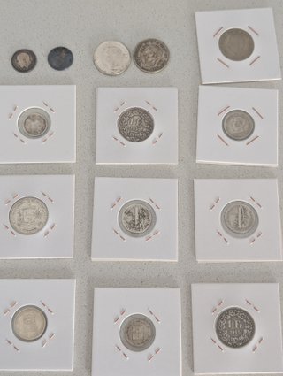 Lote monedas plata varios países