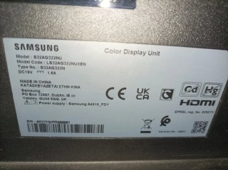 Monitor Samsung 32 para piezas Pantalla rota