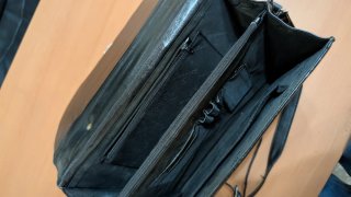 Borsa da lavoro nera per uomo