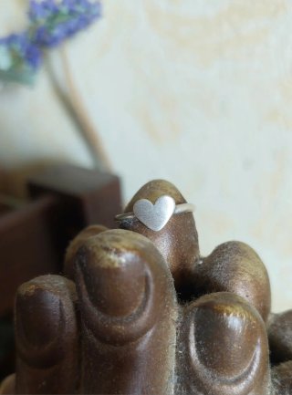 Anello Cuore Argento 925 Regolabile
