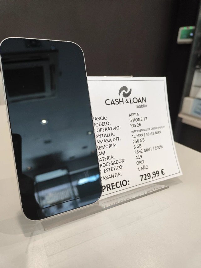 IPhone 17 256GB 1 ciclo blanco