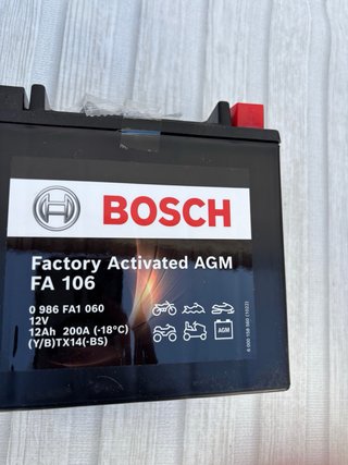 Batería Bosch FA106 AGM 12V 12Ah