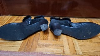 Botines negros con pelo