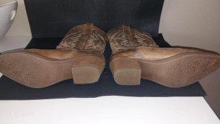 Botas de cuero marrones