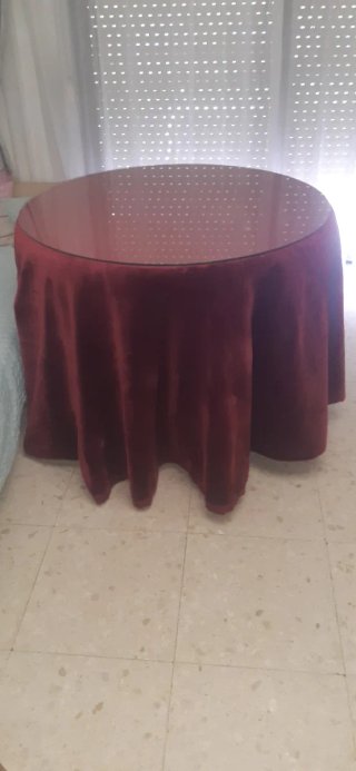 Regalo enaguas con Mesa comedor redonda extensible