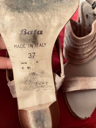 Sandali scamosciati beige/marrone