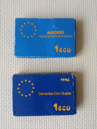 2 Monete Argento 1 ECU 1992 e 1994