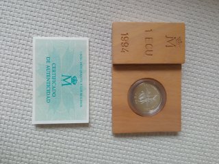 2 Monete Argento 1 ECU 1992 e 1994