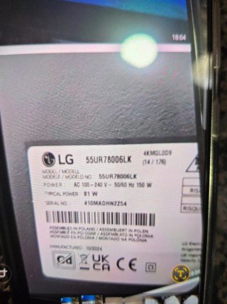 TV LG Smart TV 55 Negra