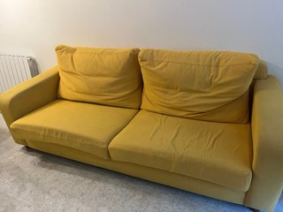 Sofá 3 plazas amarillo Urge