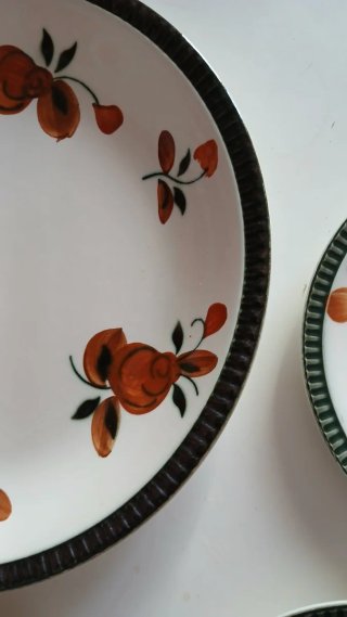 Set 4 piatti Boch decorati