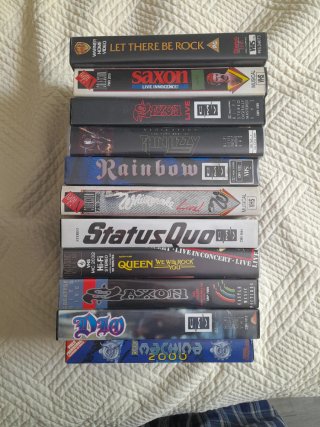 Lote VHS Rock y Heavy Metal