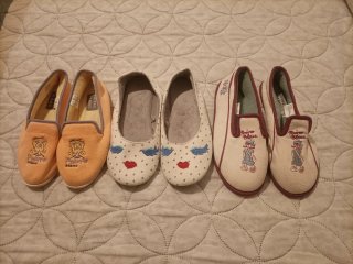 3 pares zapatillas casa Poivre Blanc T.37