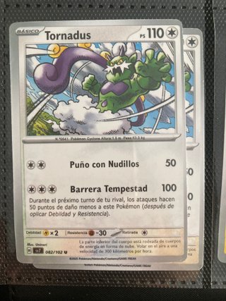Carta Pokémon Tornadus Básico PS 110