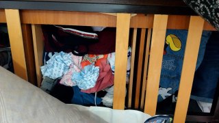 Cama nido de madera con escritorio y cajones