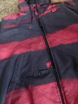 Chamarra Rip Curl cortavientos granate/negro