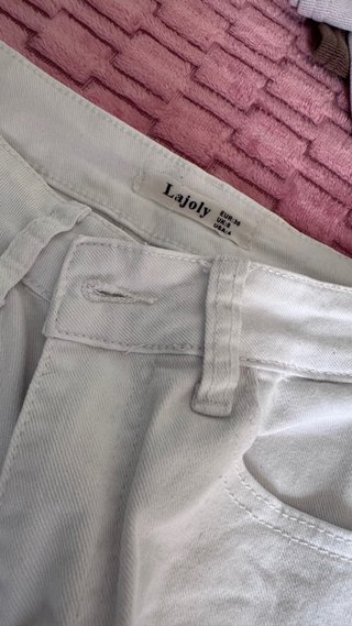 Pantalón blanco campana