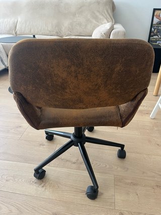 Silla de oficina vintage marrón