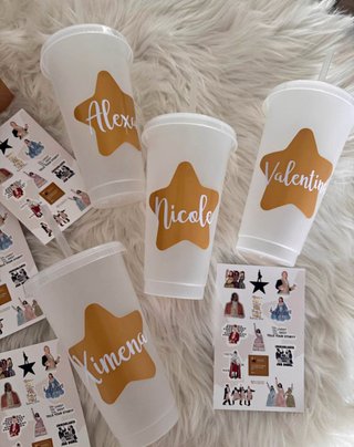 Vasos personalizados con nombre