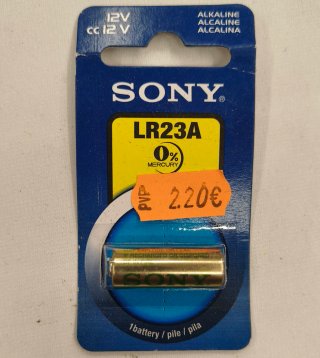 Pila LR23A 12V Sony Alcalina 0% Mercurio