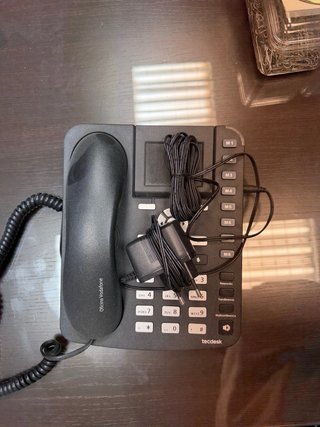Teléfono Fijo Tecdesk Negro