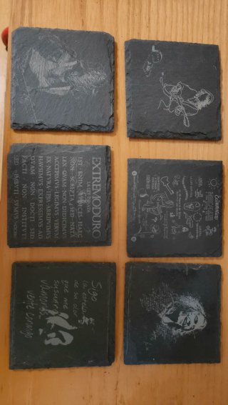 Posavasos Pizarra Extremoduro Personalizado.