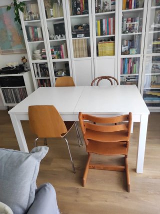 Mesa extensible Ikea blanca