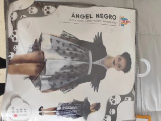 Disfraz Ángel Negro Talla 10-12