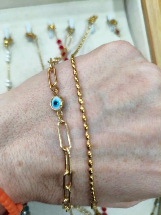 Pulsera Acero Inoxidable con Detalles